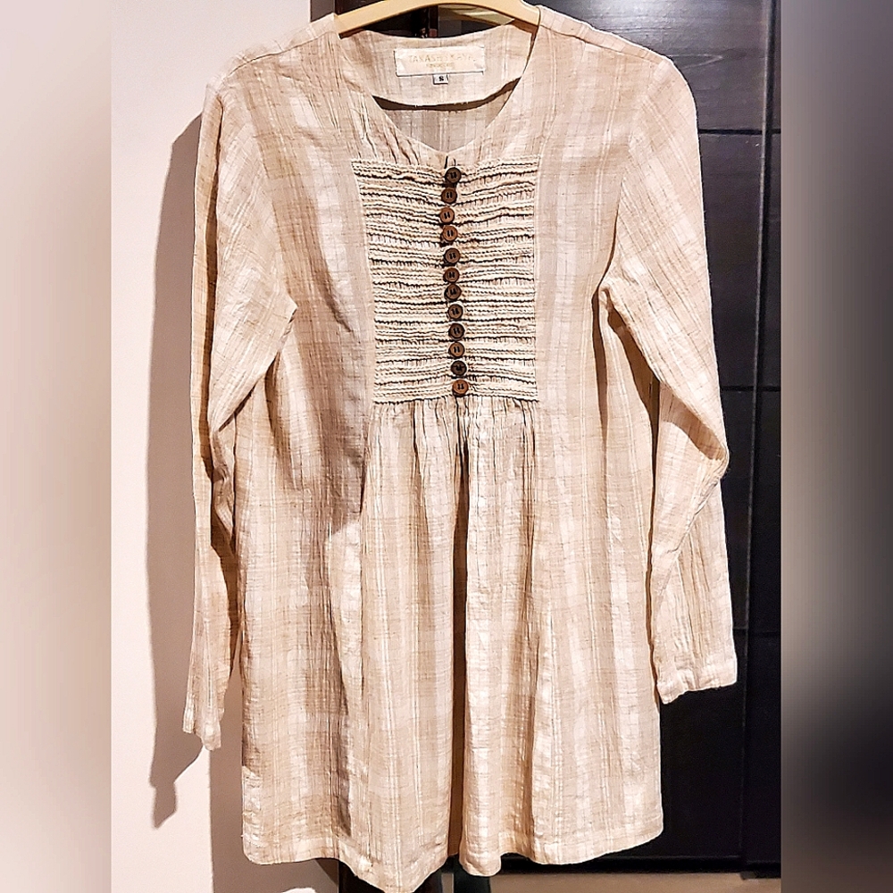 *2 for $8 deals* Women's Long Sleeve Boho Style Blouse - Picture 1 of 4